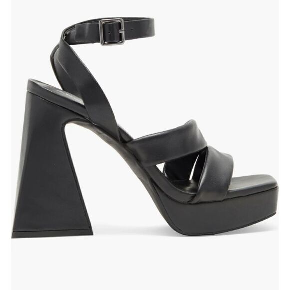 Abound "Tracy" 5 1/2" chunky platform open toe retro sandal size 7.5 NWT - Picture 1 of 9